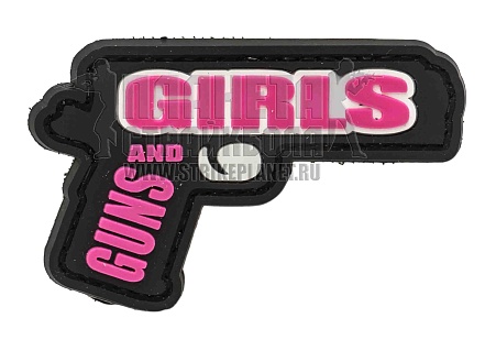 детальное фото Нашивка Zlo "Guns and Girls" пвх интернет-магазин "Планета страйкбола"