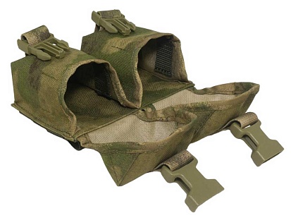 Подсумок Strike под гранату бесшумный двойной, A-TACS Camo кордура