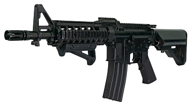Рукоятка на цевье наклонная Strike STG на picatinny, 3D печать пластик