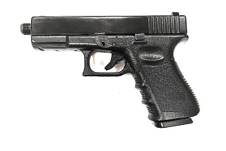Пистолет KJW Glock 23 greengas, внешняя резьба, нужен ремонт (Б/У)