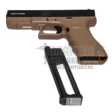 KJW Пистолет Glock 17, CO2, tan (kp-17-tan-co2)