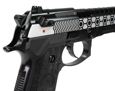 Пистолет WE M92-Hex Cut-2Tone-w/rail-AUTO (we-m014-2t)