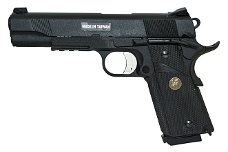 фото детально пистолет kjw colt m1911 meu, greengas (kp-07.gas) интернет-магазин "Планета страйкбола"