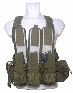 Разгрузочный жилет Strike честриг 3 ак, 1 утилитарный, 2 гранаты, цифра кордура