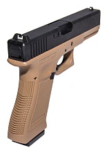 Пистолет KJW Glock 17 greengas tan (kp-17-tan)