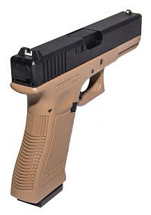 Пистолет KJW Glock 17 greengas tan (kp-17-tan)