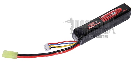 детальное фото для раздела Аккумулятор StormPower LiPo 11.1в, 1100мАч, 20С, блок интернет-магазин "Планета страйкбола»
