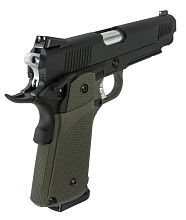 Пистолет KJW Colt, олива, greengas (kp-05-od)