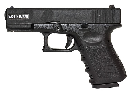 фото детально пистолет kjw glock 23 greengas (kj-g23mtl) kp-23 интернет-магазин "Планета страйкбола"