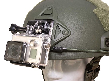 Крепление камеры GoPro Strike на шлем (Rhino / NVG) с винтом, короткое