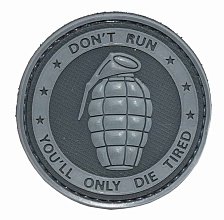детальное фото Нашивка Zlo "Grenade. Don't run" черный интернет-магазин "Планета страйкбола"