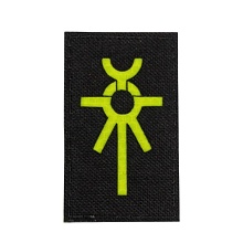 детальное фото Нашивка Strike "Warhammer 40000. Necrons / Некроны", 80х50 мм, черный, лазерная резка интернет-магазин "Планета страйкбола"