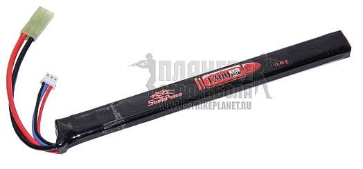 детальное фото для раздела Аккумулятор StormPower LiPo 7.4в, 1300мАч, 25С, АК интернет-магазин "Планета страйкбола»