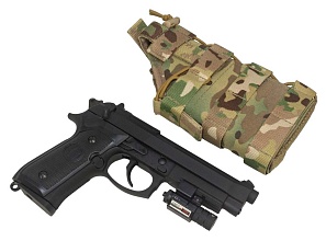 Кобура для пистолета c ЛЦУ/фонарем Strike правая, мультикам