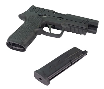 WE Пистолет Sig Sauer P-320 M17, greengas (WE-F007-BK)