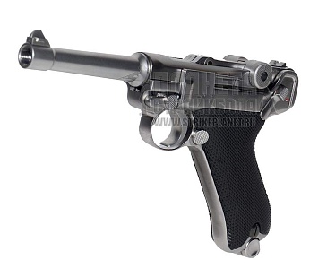 WE Пистолет Luger 'Parabellum' P08 4", хром (WE-P004)