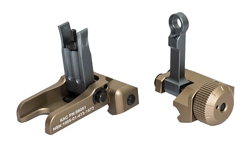 Комплект мушка и целик Big Dragon KAC Style MK18, tan (bd3838a)