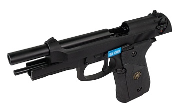 WE Пистолет Beretta M92F, CO2, черный, металл, рельса, (we-m008-co2)