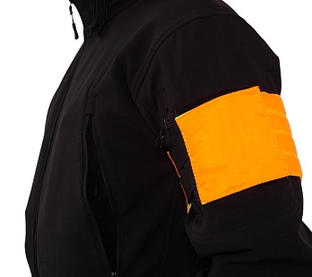 Повязка Strike свой-чужой с велкро панелью под шеврон, оранжевый, желтый