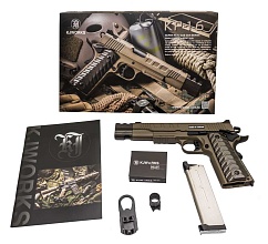 Пистолет KJW M45A1 / Colt 1911 - FDE, greengas (kp-16-gas)
