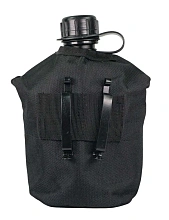 Фляга Tactical Arms 1L с котелком, чёрный