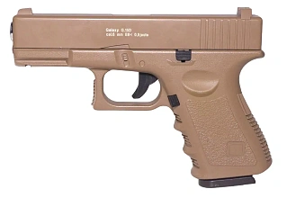 фото детально galaxy пистолет glock 19, спринг, tan (g15d) интернет-магазин "Планета страйкбола"