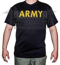 футболка rothco black army m черная