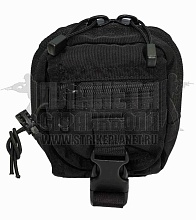 детальное фото Подсумок универсальный ССО ЗИП molle черный (129228) интернет-магазин "Планета страйкбола"
