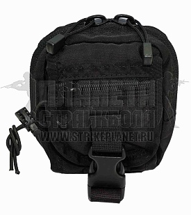 детальное фото Подсумок универсальный ССО ЗИП molle черный (129228) интернет-магазин "Планета страйкбола"