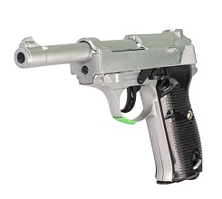 Galaxy Пистолет Walther P38 спринг, хром (g21s), не стреляет (уценка)