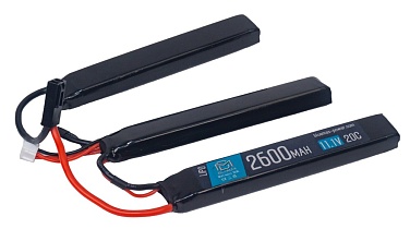 детальное фото для раздела Аккумулятор BlueMax LiPo 11.1В, 2600мАч, 20С, 3 лепестка (Б/У) интернет-магазин "Планета страйкбола»