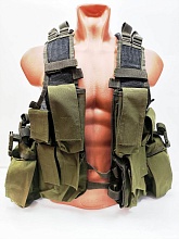 детальное фото для раздела Разгрузочный жилет Mil-Tec Commando RSA Vest, олива (Б/У) интернет-магазин "Планета страйкбола»