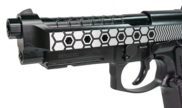 Пистолет WE M92-Hex Cut-2Tone-w/rail-AUTO (we-m014-2t)