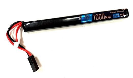 детальное фото для раздела Аккумулятор BlueMax LiPo, 11.1В, 1000мАч, 20С, АК интернет-магазин "Планета страйкбола»