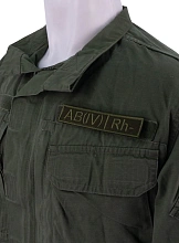Нашивка Strike Группа крови AB (IV) Rh-, олива