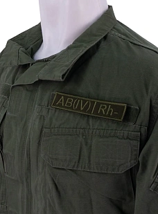 Нашивка Strike Группа крови AB (IV) Rh-, олива