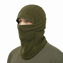 детальное фото Балаклава с забралом Strike, флис, хаки интернет-магазин "Планета страйкбола"