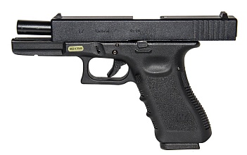 WE Пистолет Glock 17 gen.3, greengas (we-g001a-bk)