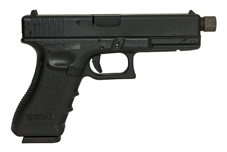 KJW Пистолет Glock 17, грингаз, резьба под глушитель (kp-17-tbc)