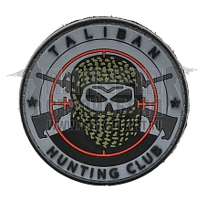 детальное фото Нашивка Zlo "Taliban Hunter club SWAT" интернет-магазин "Планета страйкбола"