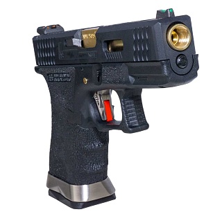 Пистолет WE G19 T1 – BK Slide / GD Barrel / BK Frame (we-g003wet-1)