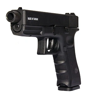 KJW Пистолет Glock 17, CO2, резьба под глушитель (kp-17-tbc.co2-bk)