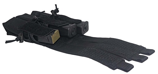 Подсумок Strike для 3 магазинов пистолета-пулемета ПП, черный кордура