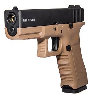 Пистолет KJW Glock 17 greengas tan (kp-17-tan)