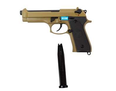 Пистолет WE Beretta M92FS greengas tan(gp301t)