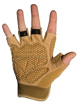 Перчатки полпальца tan L (ws27556t)