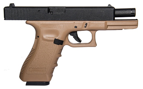 Пистолет KJW Glock 17 greengas tan (kp-17-tan)
