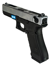 Пистолет WE Glock 18 gen.4 хром, сменные накладки (we-g002b-sv)