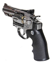Gletcher Револьвер SW R25 Silver, пневматический, серебристый