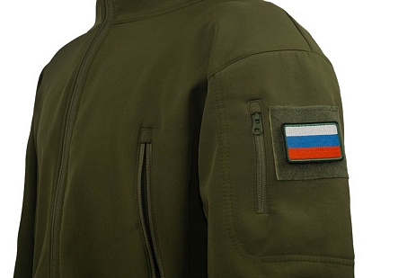 Нашивка Strike "Флаг России" 60х40мм, вышивка